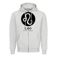 Dove Grey Leo Horoscope Zipper Hoodie - Bettercallsaul