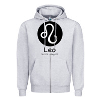 Heather Grey Leo Horoscope Zipper Hoodie - Bettercallsaul