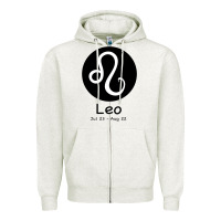 Oatmeal Heather Leo Horoscope Zipper Hoodie - Bettercallsaul