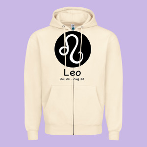 Leo Horoscope Zipper Hoodie Designed By Bettercallsaul