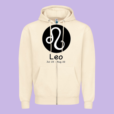 Leo Horoscope Zipper Hoodie Designed By Bettercallsaul
