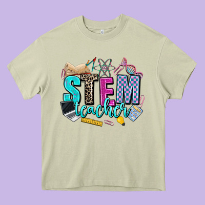 Stem Teacher Heavy Core Tee Designed By Adodesignshop