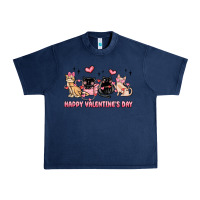 Navy happy valentines day cats Urban Heavy Tee - MaliasSmallBusiness