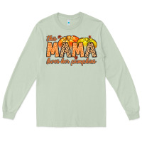 Matcha this mama loves her pumpkins Long Sleeve Tee - MaliasSmallBusiness