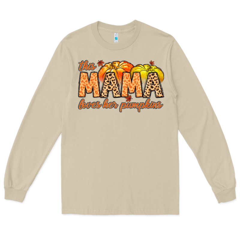 This Mama Loves Her Pumpkins Long Sleeve Tee by MaliasSmallBusiness | Teevron
