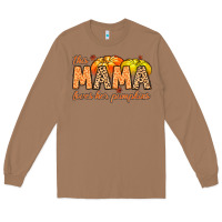 Toasted Coconut this mama loves her pumpkins Long Sleeve Tee - MaliasSmallBusiness