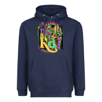 Navy mardi gras Heavyweight Hoodie - CowGirlArtShop