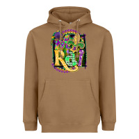 Toasted Coconut mardi gras Heavyweight Hoodie - CowGirlArtShop