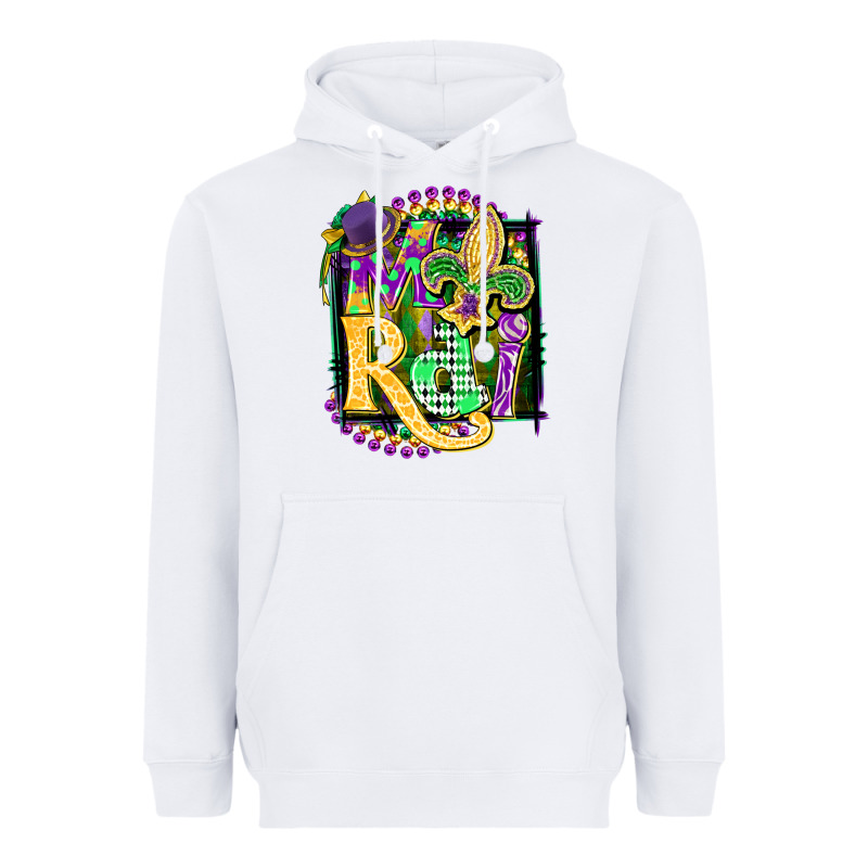 Mardi Gras Heavyweight Hoodie by CowGirlArtShop | Teevron