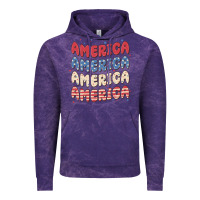 Cloud Purple america Vintage Hoodie - MaliasSmallBusiness