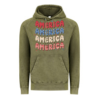 Vintage Olive america Vintage Hoodie - MaliasSmallBusiness
