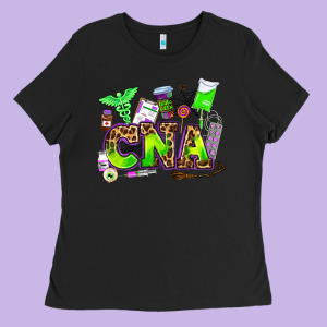 Cna Halloween Ladies Tee Designed By Adodesignshop