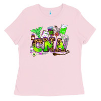 Bubblegum Pink cna halloween Ladies Tee - AdoDesignShop