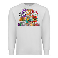 Dove Grey hallothanksmas coffee cups Premium Sweatshirt - CowGirlArtShop
