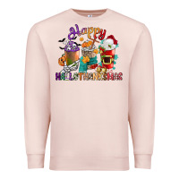 Pale Pink hallothanksmas coffee cups Premium Sweatshirt - CowGirlArtShop