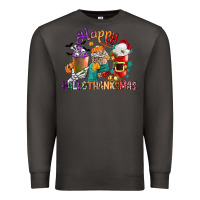 Smoke hallothanksmas coffee cups Premium Sweatshirt - CowGirlArtShop