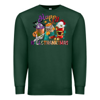 Sports Green hallothanksmas coffee cups Premium Sweatshirt - CowGirlArtShop