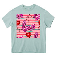 Arona valentines day heart and love balloons seamless pattern Heavy Core Tee - BundleAndBundleShop