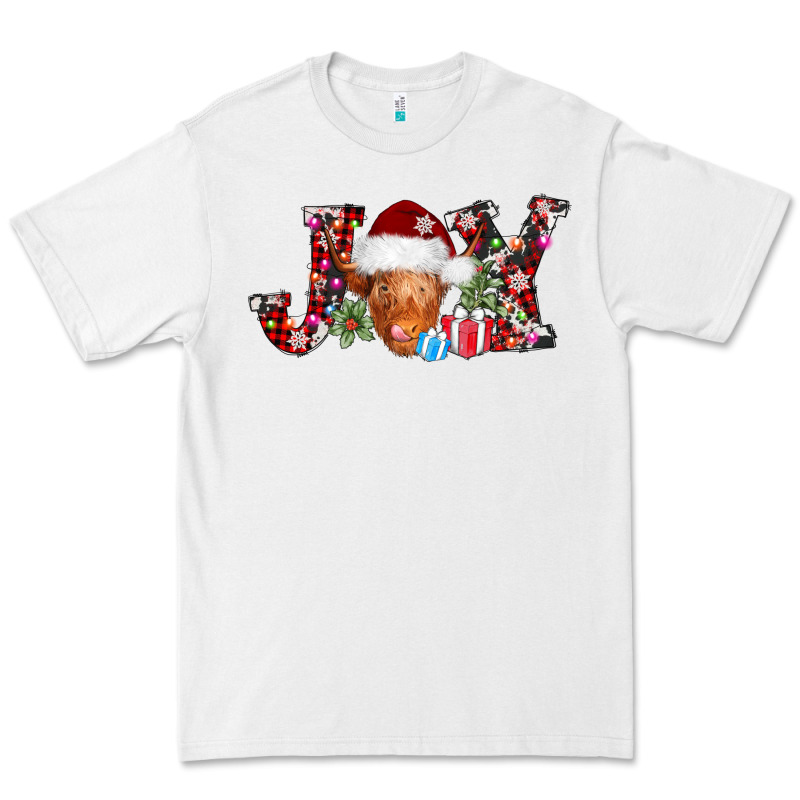 Joy Christmas Heifer Premium Tee by AdoDesignShop | Teevron
