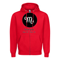 Red Scorpio Horoscope Zipper Hoodie - Bettercallsaul