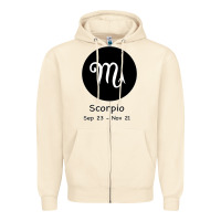 Sandshell Scorpio Horoscope Zipper Hoodie - Bettercallsaul