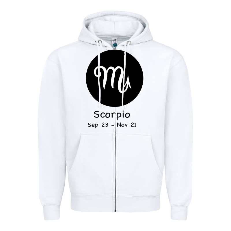 Scorpio Horoscope Zipper Hoodie by Bettercallsaul | Teevron