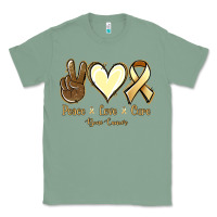 Sage Peace love cure Bone Cancer Classic Tee - NancyCooperArtShop