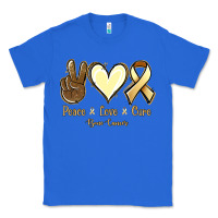 True Royal Peace love cure Bone Cancer Classic Tee - NancyCooperArtShop