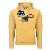 Vintage Mustard 4th july eagle Vintage Hoodie - MaliasSmallBusiness