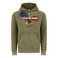 Vintage Olive 4th july eagle Vintage Hoodie - MaliasSmallBusiness