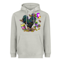 Moon Dust mardi gras chicken Heavyweight Hoodie - CowGirlArtShop