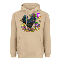 Mushroom mardi gras chicken Heavyweight Hoodie - CowGirlArtShop