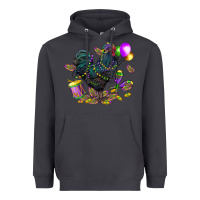 Smoke mardi gras chicken Heavyweight Hoodie - CowGirlArtShop