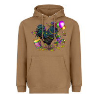 Toasted Coconut mardi gras chicken Heavyweight Hoodie - CowGirlArtShop