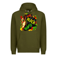 Army Green i am black history Premium Hoodie - CowGirlArtShop