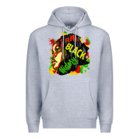 Heather Grey i am black history Premium Hoodie - CowGirlArtShop