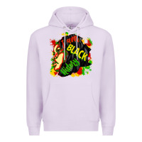 Lilac i am black history Premium Hoodie - CowGirlArtShop