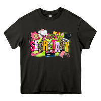 Asphalt school secretary Heavy Core Tee - AdoDesignShop