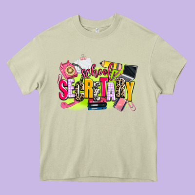 School Secretary Heavy Core Tee Designed By Adodesignshop