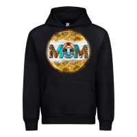 Black american football round earrings Urban Hoodie - BundleAndBundleShop