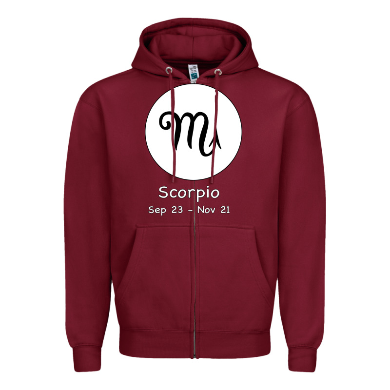 Scorpio Horoscope Zipper Hoodie by Bettercallsaul | Teevron