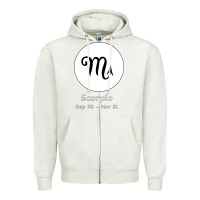 Oatmeal Heather Scorpio Horoscope Zipper Hoodie - Bettercallsaul