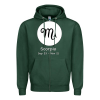 Sports Green Scorpio Horoscope Zipper Hoodie - Bettercallsaul
