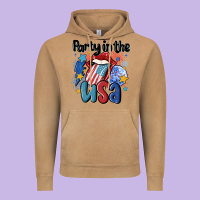 Party In The Usa Vintage Hoodie Designed By Maliassmallbusiness