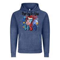 Vintage Denim party in the usa Vintage Hoodie - MaliasSmallBusiness