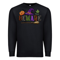 Black beware Premium Sweatshirt - CowGirlArtShop