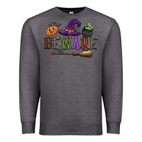 Charcoal Heather beware Premium Sweatshirt - CowGirlArtShop