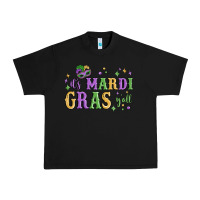 Black it's mardi gras y'all Urban Heavy Tee - MaliasSmallBusiness