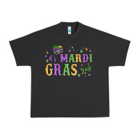 Pigment Black it's mardi gras y'all Urban Heavy Tee - MaliasSmallBusiness