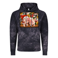 Cloud Black christmas pigs Vintage Hoodie - Jasminsmagicworld